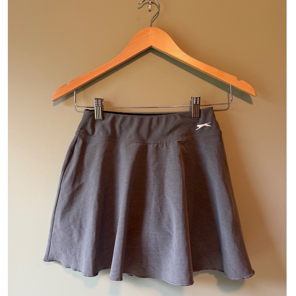 Slazenger Puma Tennis Skort Womens XS Gray Athletic Golf Skirt Built-in Shorts